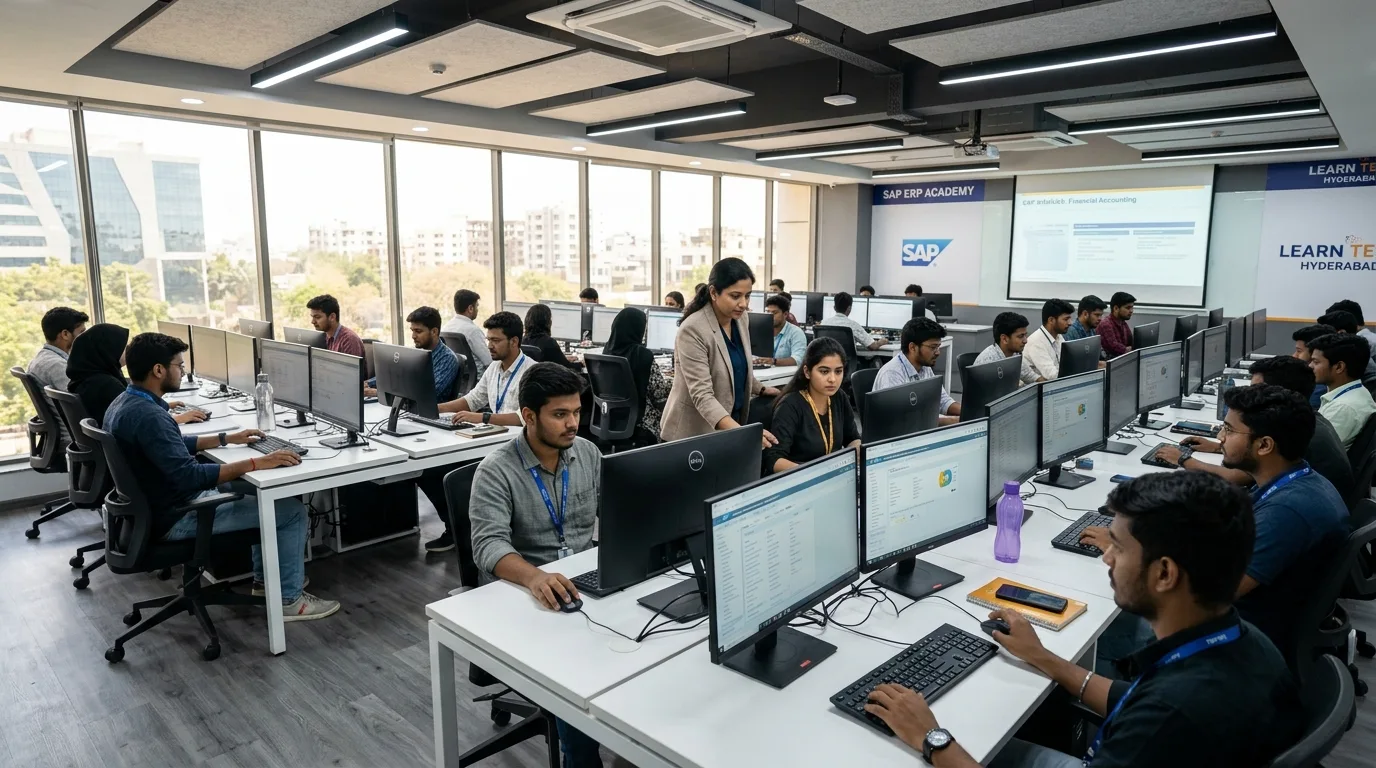 Modern SAP Practical Server Lab and Training Classrooms at Creative Future Technologies Kukatpally Hyderabad